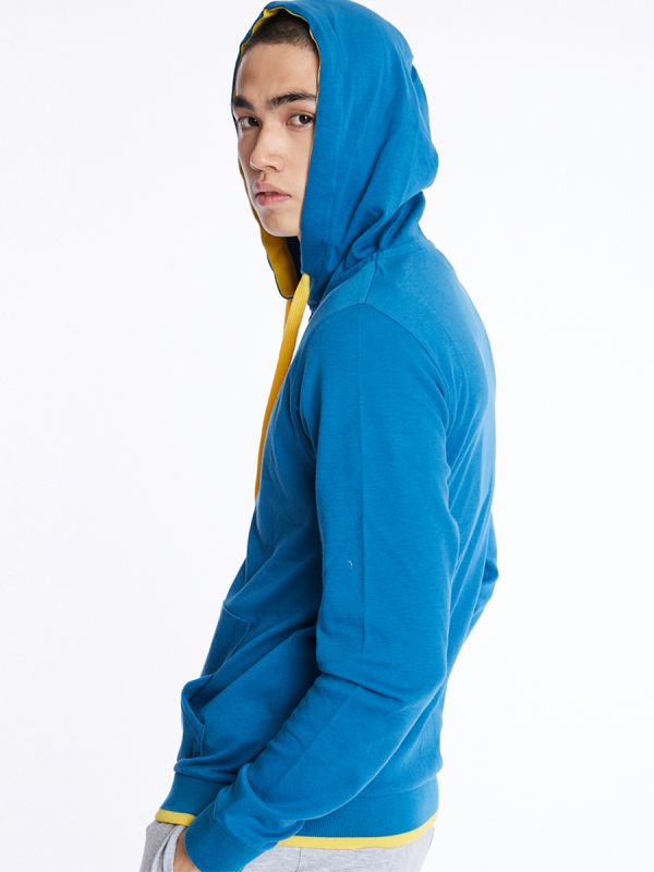 Men's SC Essential Hoodies เสื้อฮู้ด ผู้ชาย สีฟ้าอ่อน-82