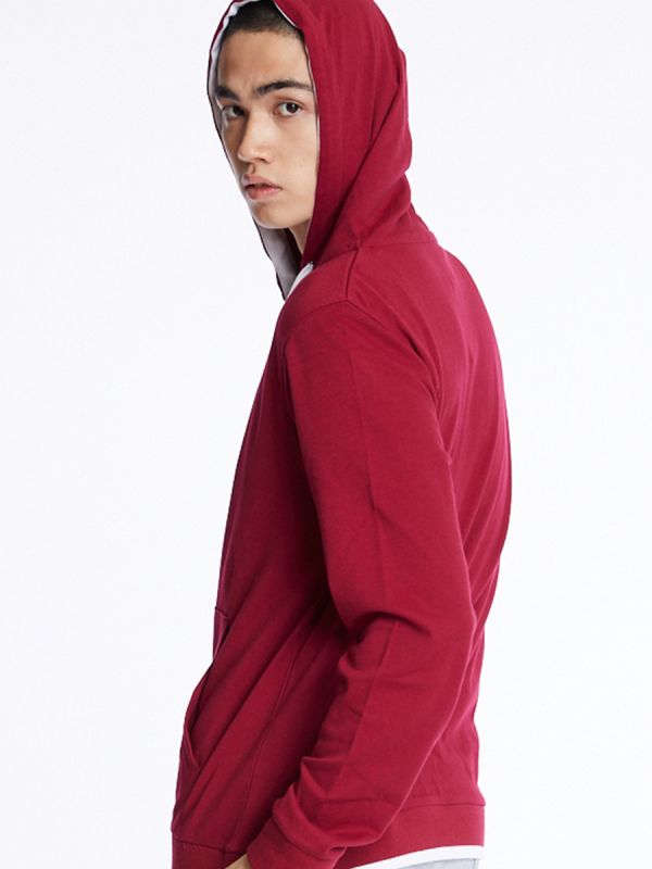 Men's SC Essential Hoodies เสื้อฮู้ด ผู้ชาย สีแดงเข้ม-25
