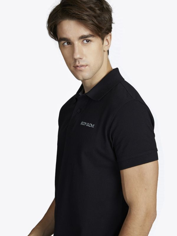Men's Basic Polo เสื้อโปโล ผู้ชาย สีดำ-01