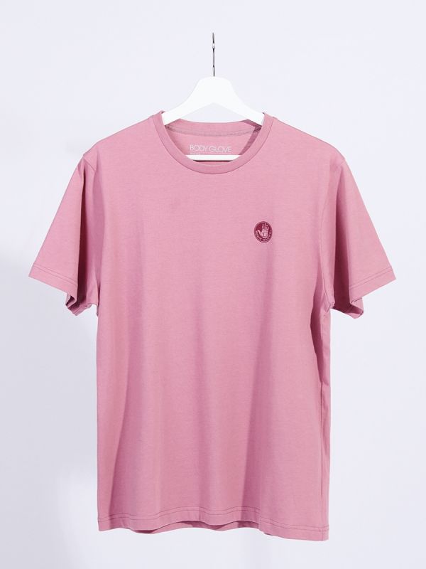 Unisex Basic T-Shirt Spring Summer เสื้อยืด  สีชมพู-75