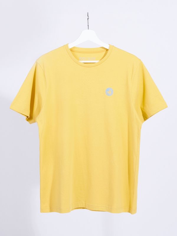 Unisex Basic T-Shirt Spring Summer เสื้อยืด สีเหลืองอ่อน-14