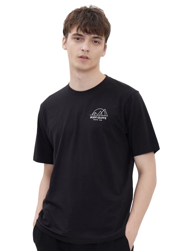 Men's SC T-Shirt Fall 2023 - Create Happiness  เสื้อยืดแขนสั้น ผู้ชาย ลาย Create Happiness สีดำ