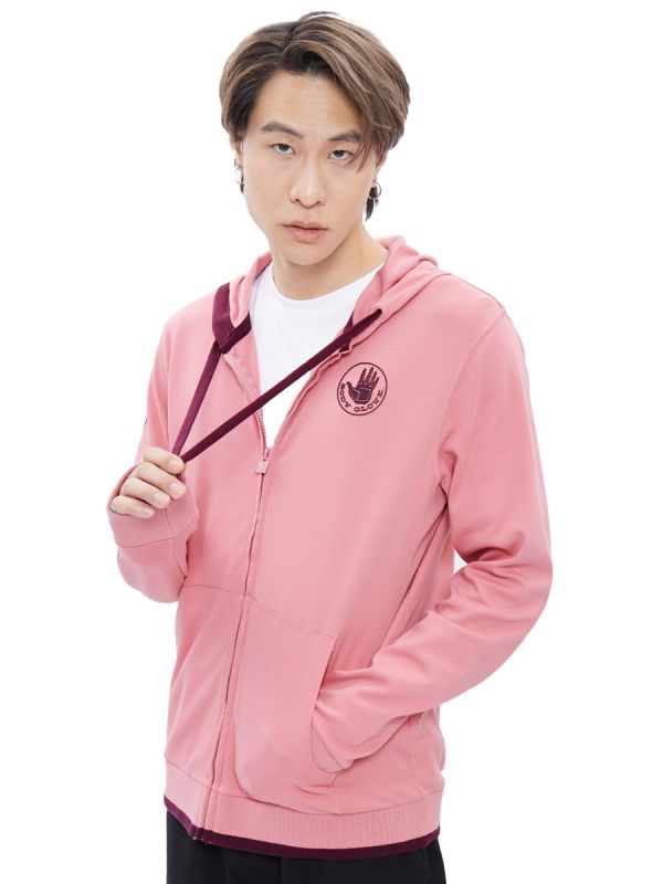 Men's SC ESSENTIAL Hoodie 2023 LT.Pink - เสื้อฮู้ดผู้ชาย สีชมพูอ่อน