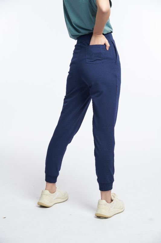 Women's Basic Jogger กางเกงจ็อกเกอร์ ผู้หญิง สีกรมท่า-32 (ใหม่)