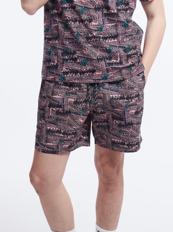BODY GLOVE Men's DEEP SUMMER Short Pants กางเกงขาสั้น ผู้ชาย สีชมพู-15