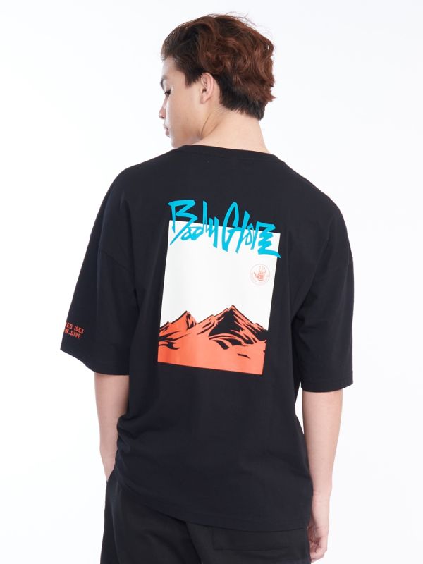 Men's Arctic Surfer T-Shirt เสื้อยืด ผู้ชาย สีดำ-01