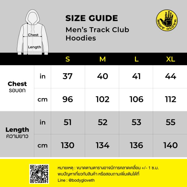 SC TRACK CLUB Hoodies เสื้อฮู้ด ผู้ชาย สีดำ-01