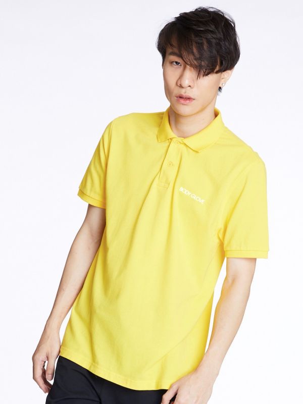 Men's CLASSIC POLO เสื้อโปโลผู้ชาย สีเหลือง-14