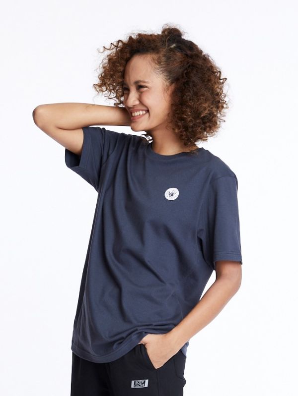 Unisex Basic T-Shirt เสื้อยืด สีกรมท่า-32