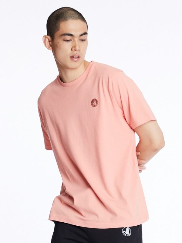 Unisex Basic T-Shirt เสื้อยืด สีพีช-68