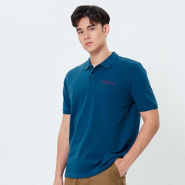 Men's CLASSIC POLO เสื้อโปโล ผู้ชาย สีน้ำเงิน-42
