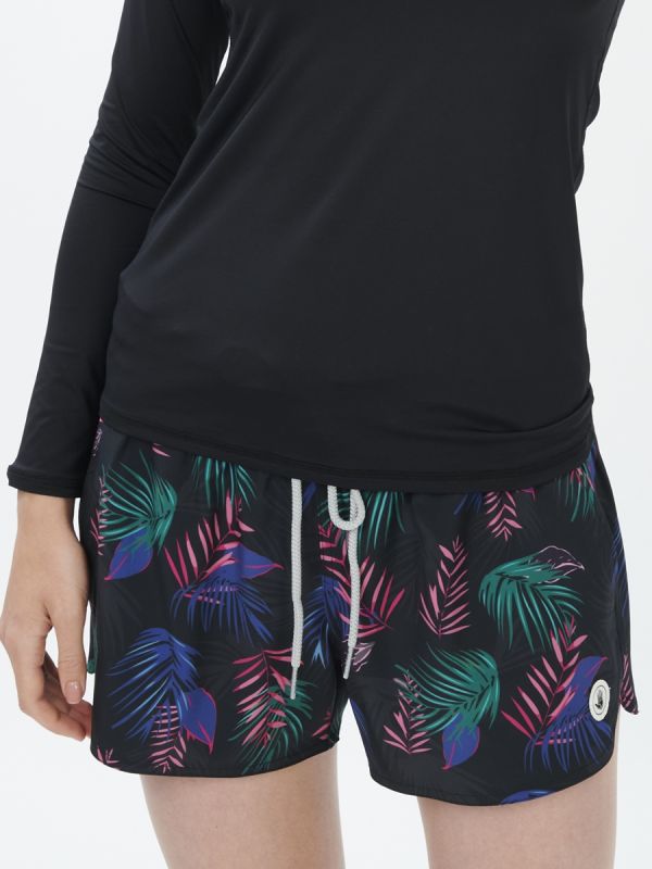 Women's Swimwear Broad Shorts - กางเกงขาสั้นผู้หญิง สี Black-01