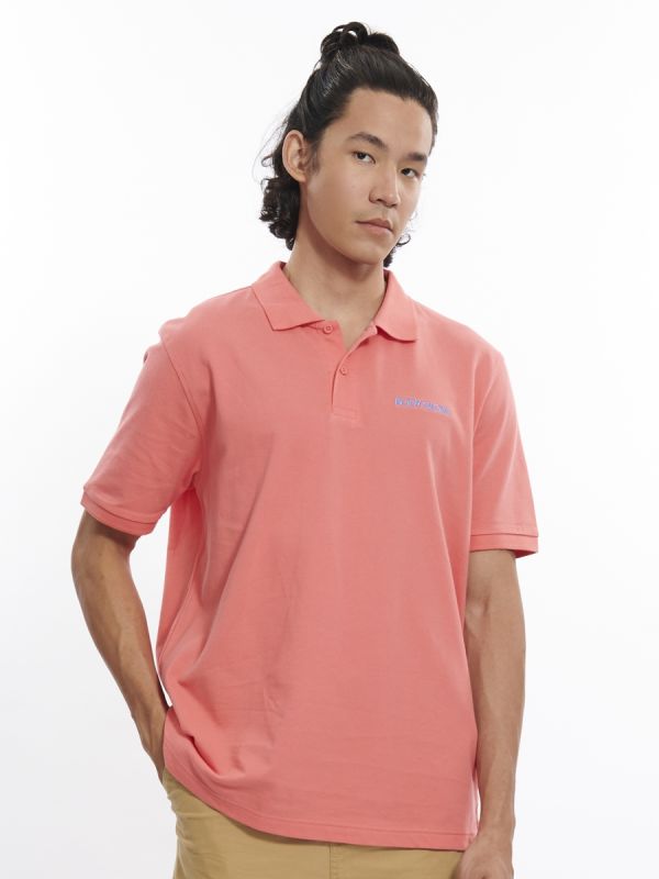Men's CLASSIC POLO Summer 2023 - เสื้อโปโลผู้ชาย สี Power Pink