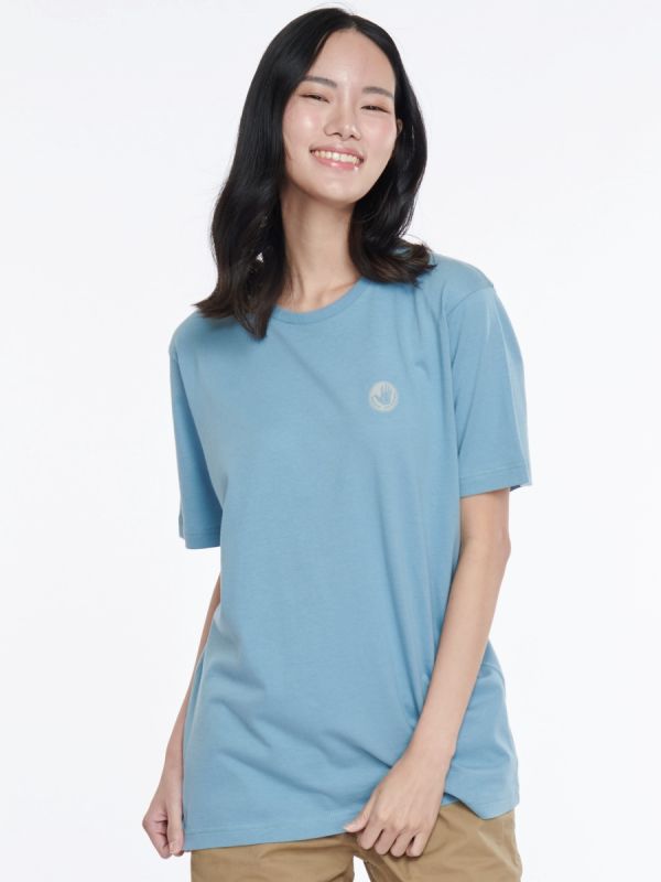 Unisex Basic T-Shirt Spring Summer เสื้อยืด  สีเทาอ่อน-81