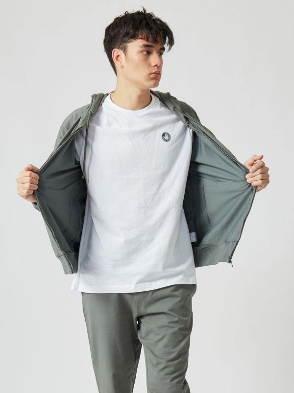 Men's Basic Hoodie 2022 เสื้อฮู้ด สีเขียวเข้ม-23