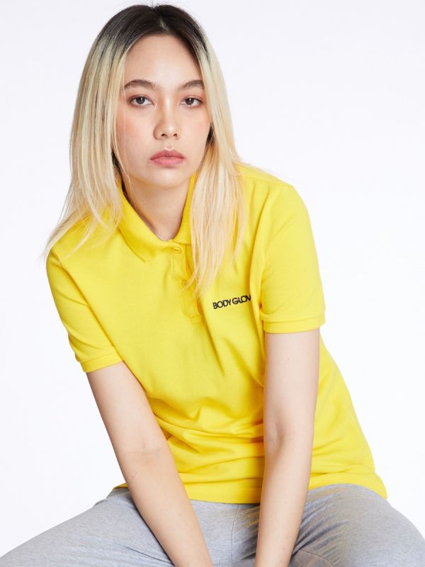 Women's CLASSIC POLO เสื้อโปโลผู้หญิง สีเหลือง-04