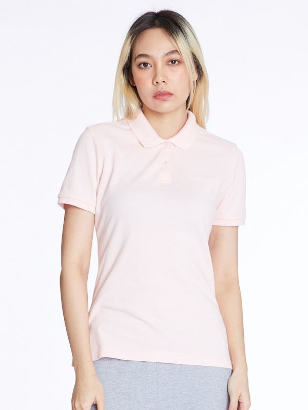 Women's CLASSIC POLO เสื้อโปโลผู้หญิง สีชมพู-65