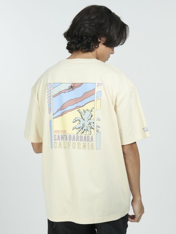 Men's CALIFORNIA DREAMIN Santa Banana T-Shirts เสื้อยืด สีกากี-77