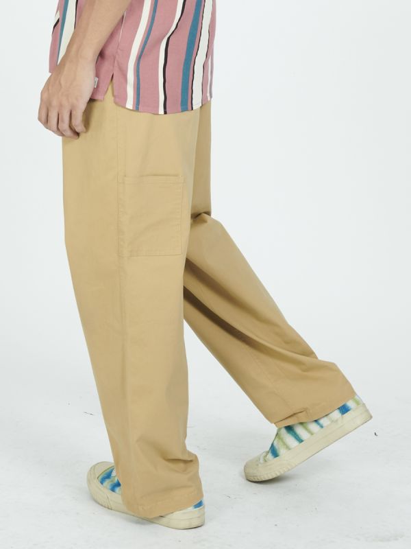 Men's CALIFORNIA DREAMIN Carpenter Pants กางเกงขายาว สีน้ำตาล-07