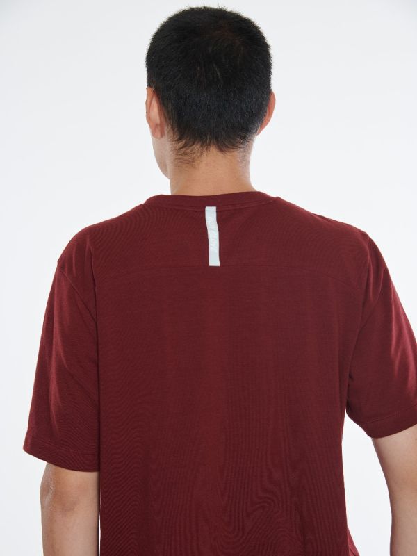 Men's SC THROWBACK T-Shirt เสื้อยืดแขนสั้น ผู้ชาย (Small Logo) สีแดง - 29