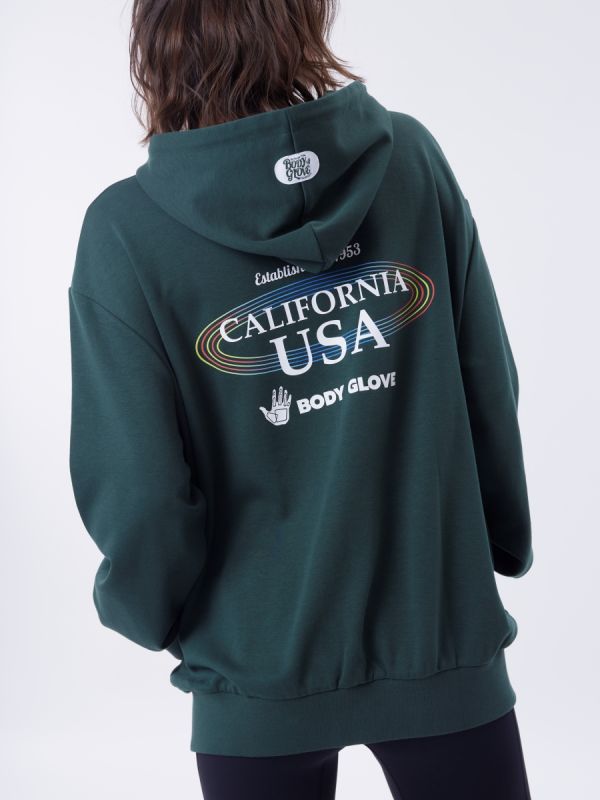 SC CALIFORNIA Hoodies Winter 2023 DK.Green เสื้อฮู้ดแขนยาว สีเขียวเข้ม