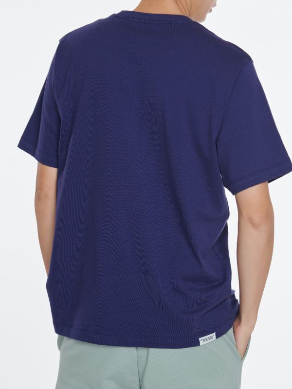 Men's SC THROWBACK T-Shirt เสื้อยืดแขนสั้น ผู้ชาย สีกรมท่า-32 (Full Logo)
