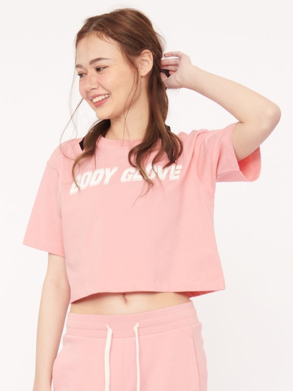 SC LOGO PLAY Crop T-Shirt เสื้อครอป ผู้หญิง สีชมพูอ่อน-95