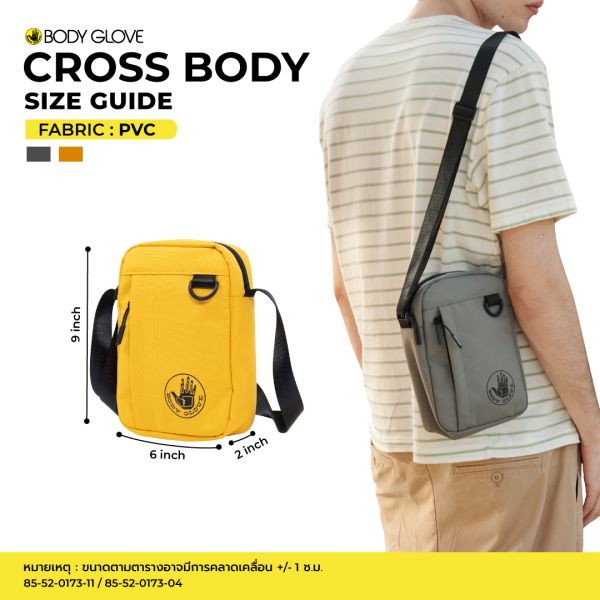 Accessories Cross Body กระเป๋าคาดเอว สีเทา-11