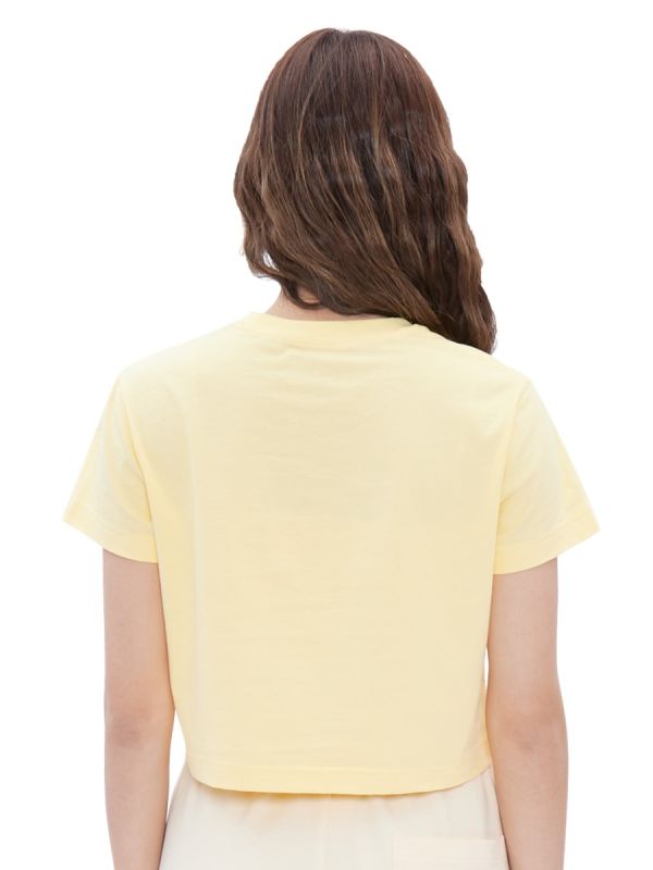 Women's “COLOR BLOCK” SUNSHINE CROP TOP - เสื้อยืดครอปแขนสั้น ผู้หญิง